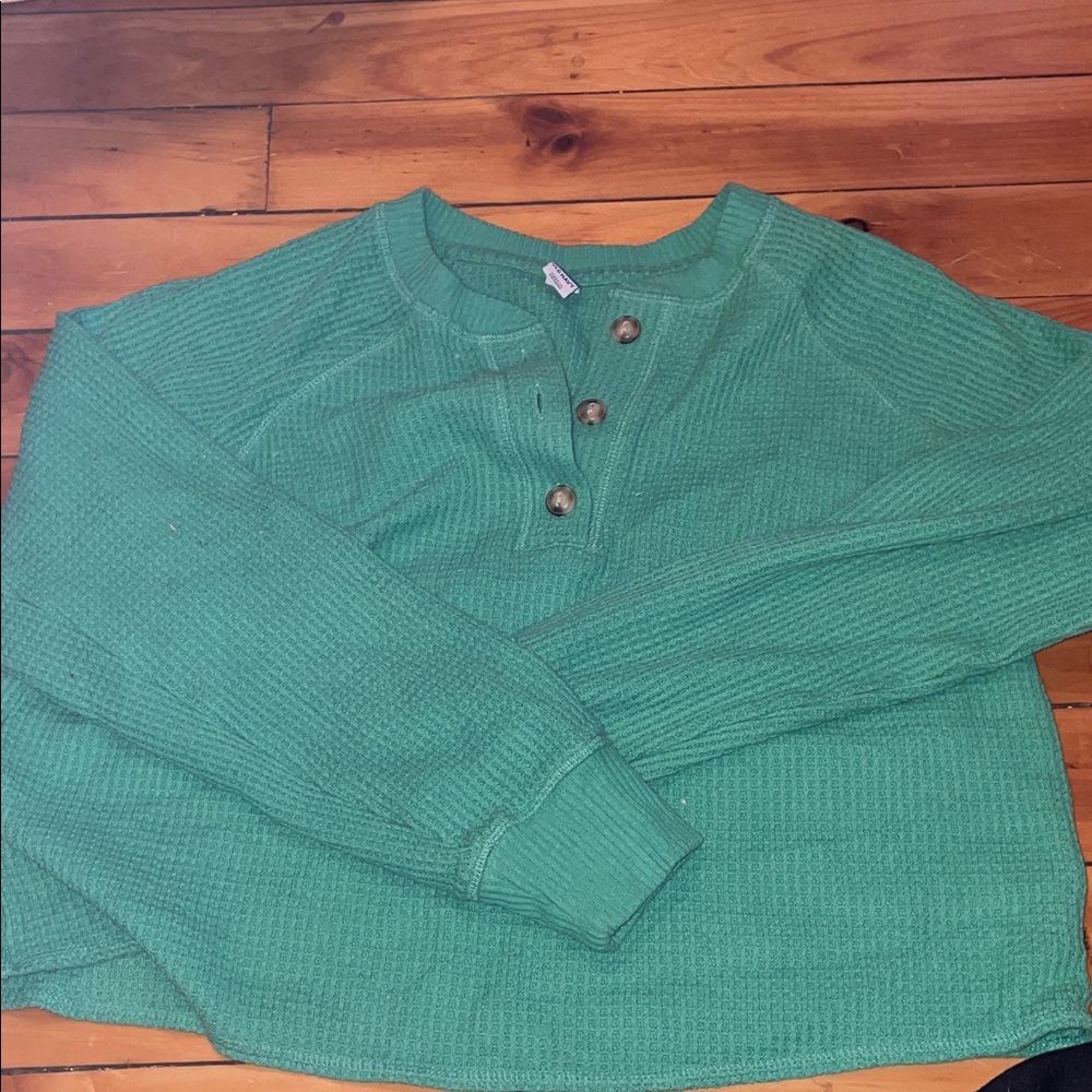 Old Navy Sage Green Knit Sweater